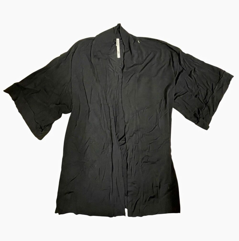 Soma Cool Nights Black Modal Jersey Sleep Shirt V-Neck Short Sleeve XS